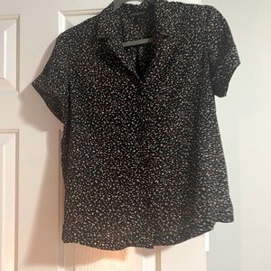 Banana republic short sleeve button down shirt